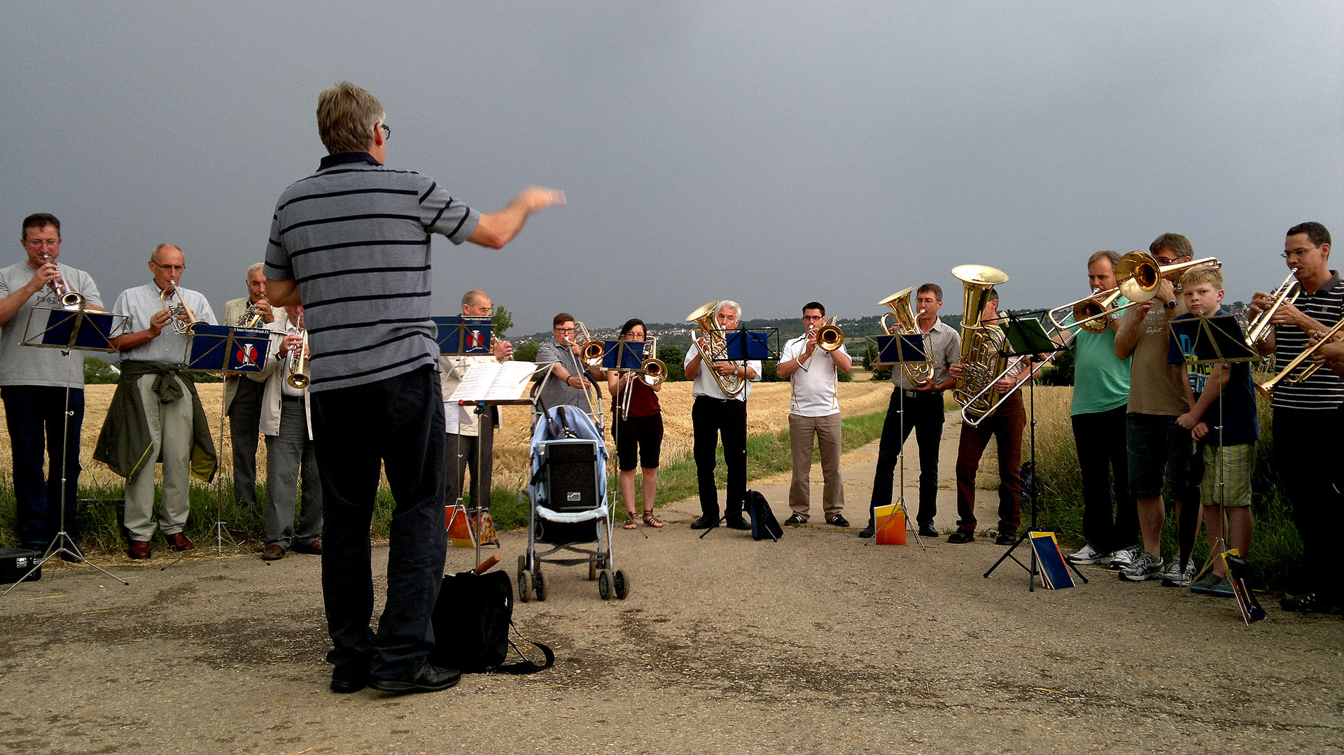 Posaunenchor beim Erntegang